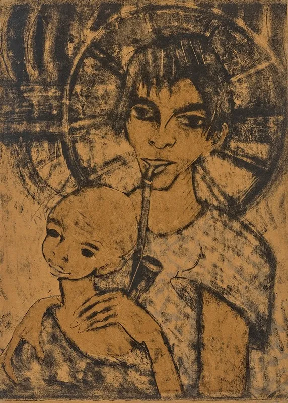 Zigeunermadonna Wall Art by Otto Mueller - High-Resolution Digital Print