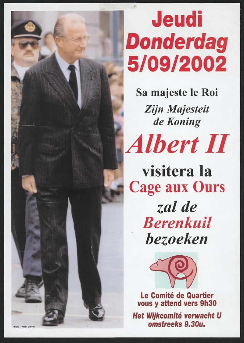 Zijn Majesteit De Koning Albert Ii Zal De Berenkuil Bezoeken