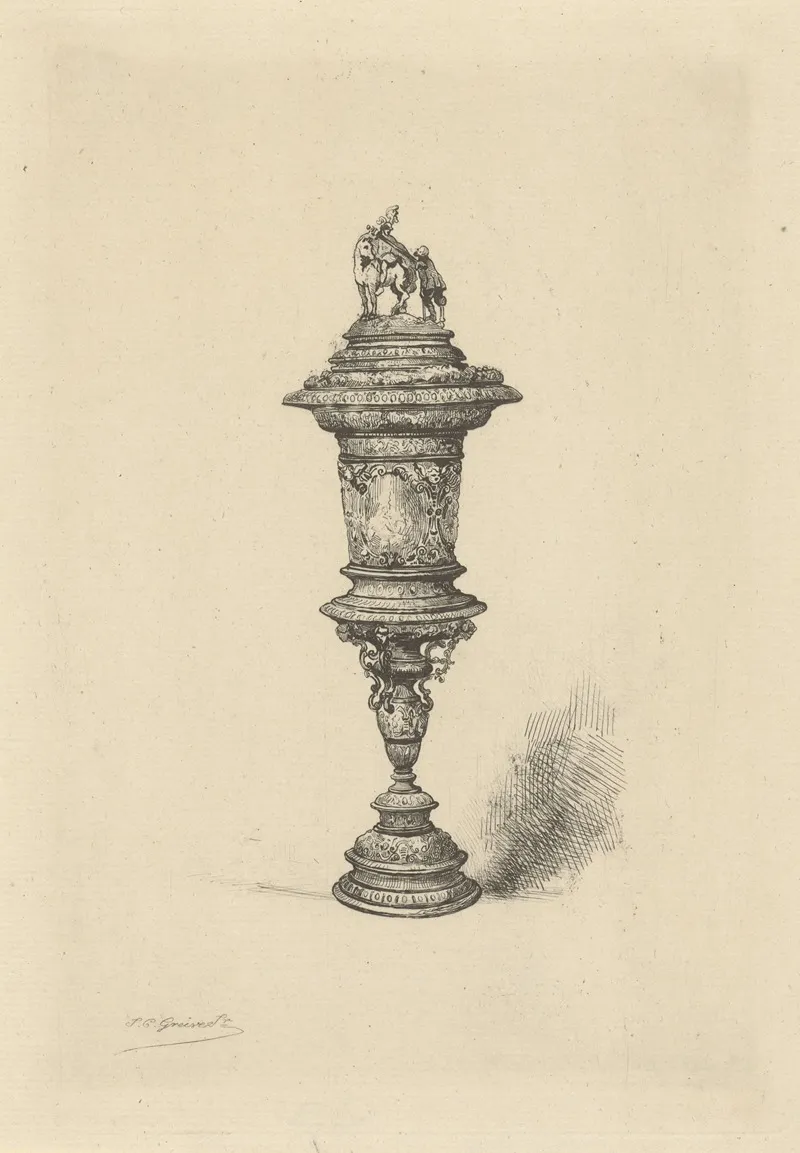 Zilveren Beker Van Het Sint Maartensgilde Van Haarlem Wall Art by Johan Conrad Greive - High-Resolution Digital Print