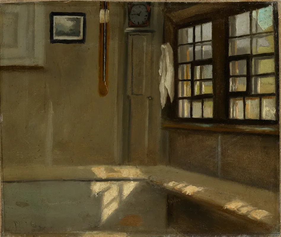 Zimmerecke In Bauernhaus Wall Art by Hans Thoma - High-Resolution Digital Print