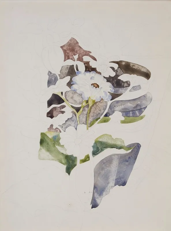 Zinnias 8 Wall Art by Charles Demuth - High-Resolution Digital Print