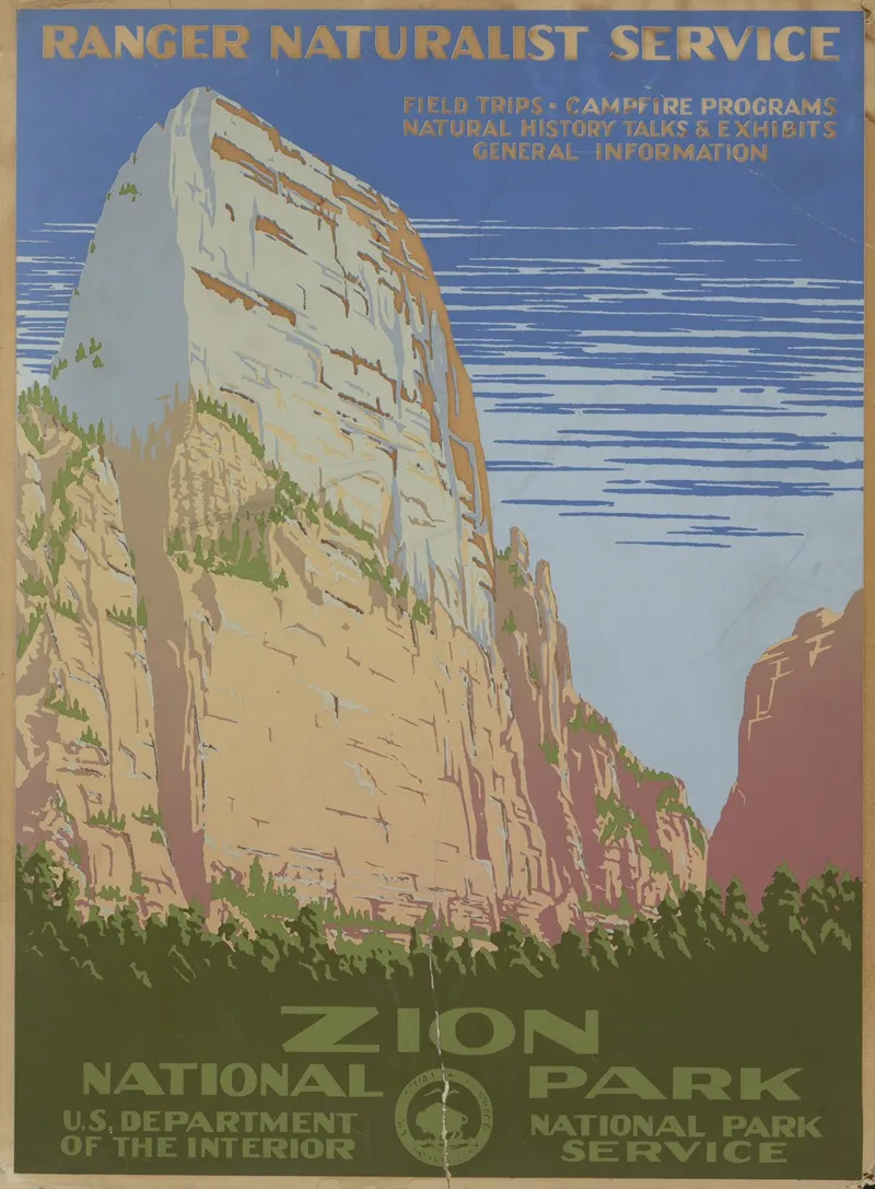 Zion National Park Ranger Naturalist Service 2 Wall Art by Chester Don Powell - High-Resolution Digital Print