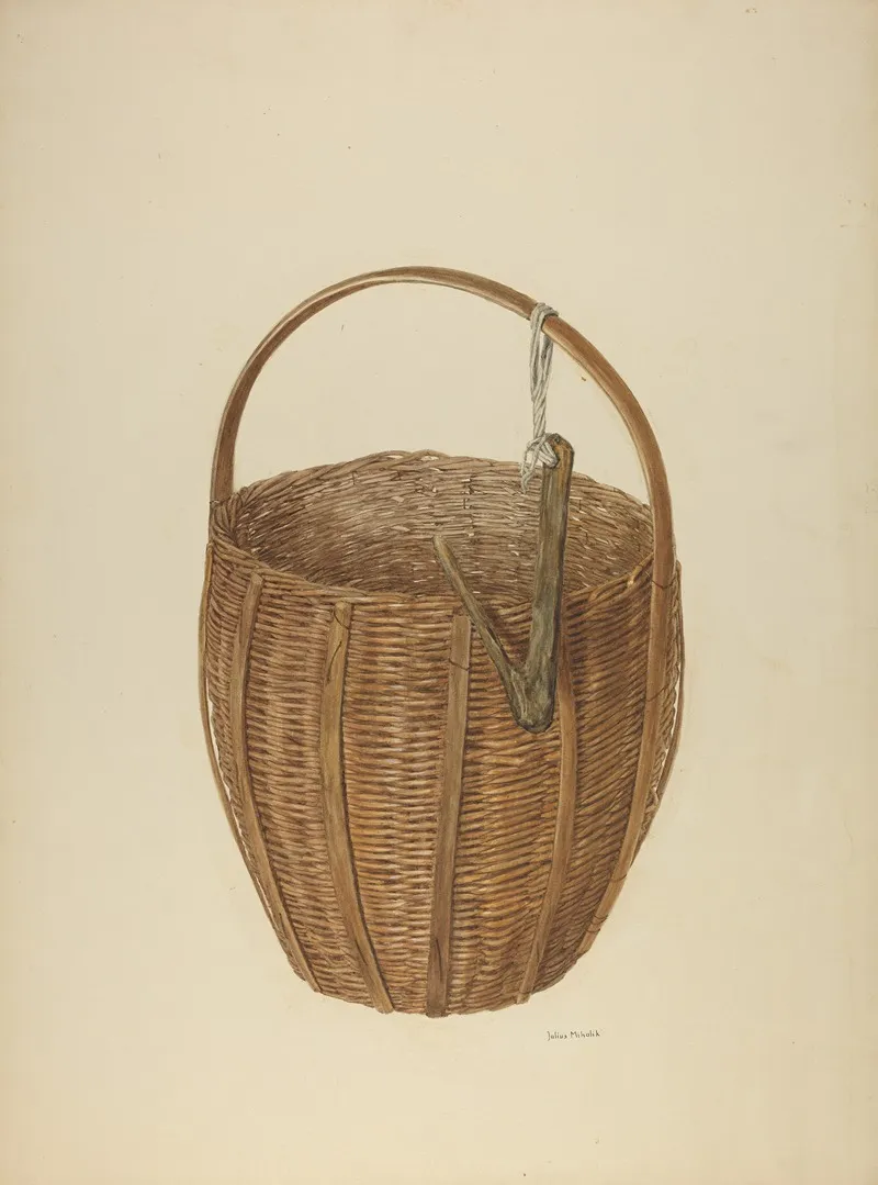 Zoar Apple Basket Wall Art by Julius Mihalik - High-Resolution Digital Print