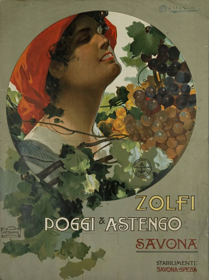 Zolfi Poggi E Astengo Savona Wall Art by Osvaldo Ballerio - High-Resolution Digital Print