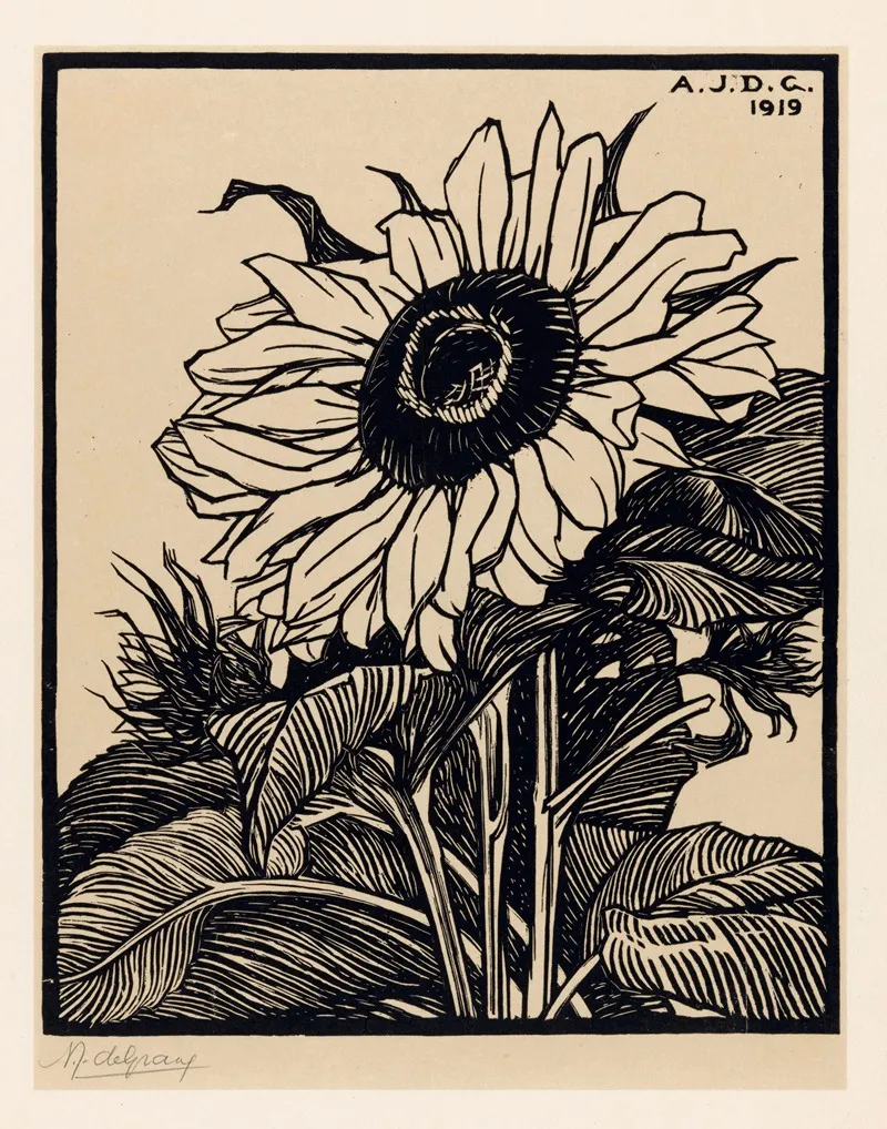 Zonnebloem 3 Wall Art by Julie de Graag - High-Resolution Digital Print
