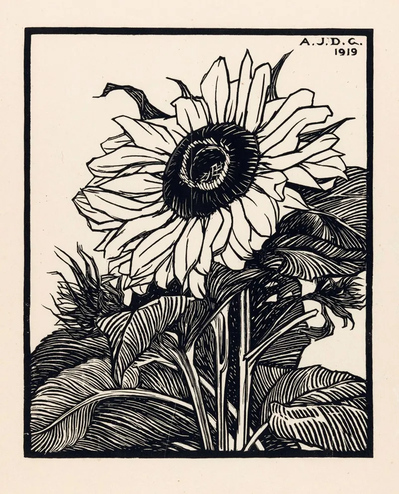 Zonnebloem 4 Wall Art by Julie de Graag - High-Resolution Digital Print