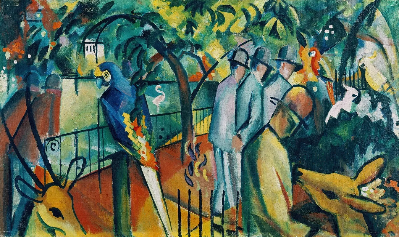 Zoological Garden I Wall Art by August Macke - High-Resolution Digital Print