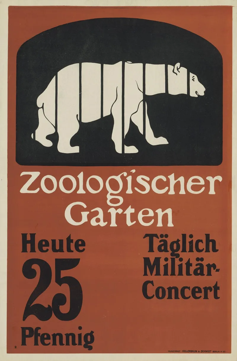Zoologischer Garten 2 Wall Art by Julius Klinger - High-Resolution Digital Print