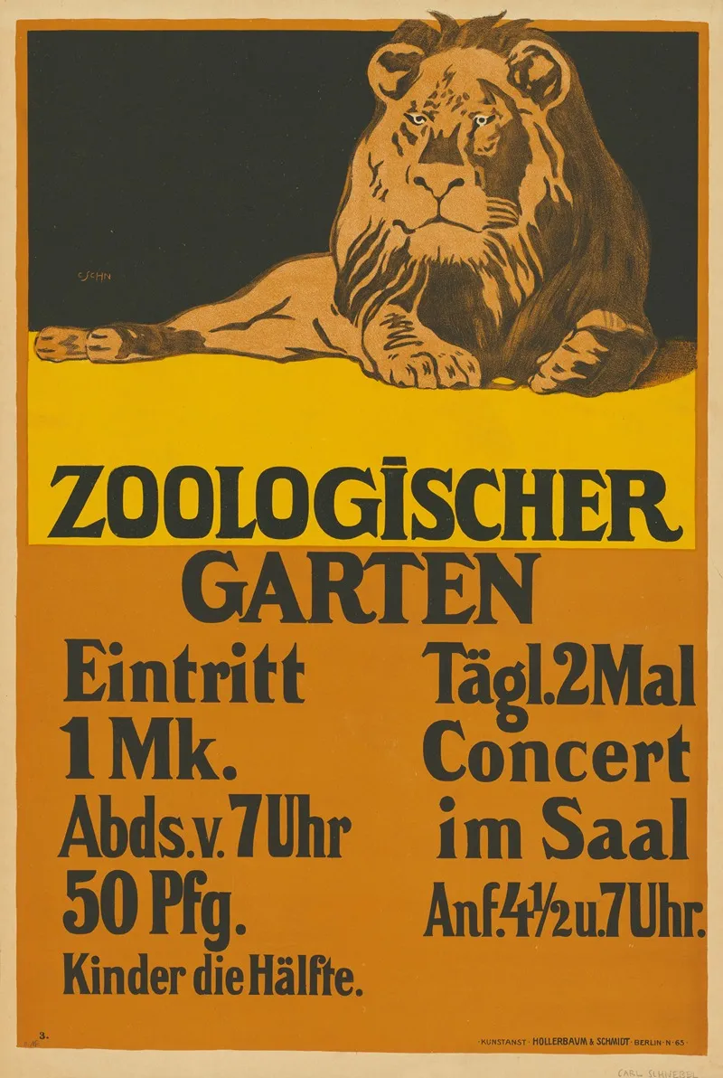 Zoologischer Garten Berlin Konzert Im Saal Wall Art by Karl Schnebel - High-Resolution Digital Print