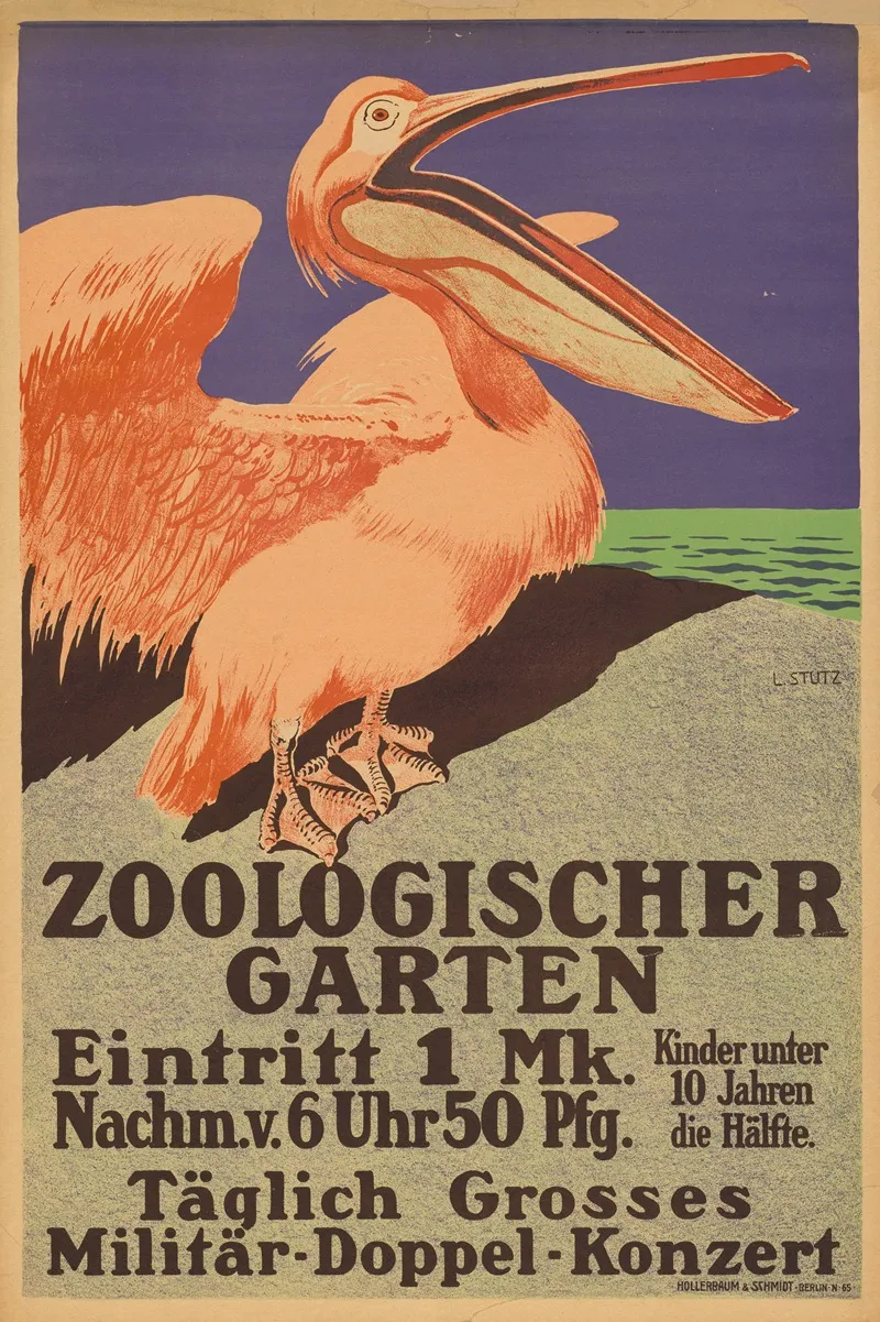 Zoologischer Garten Berlin Taglich Grosses Militar Doppel Konzert Wall Art by Ludwig Stutz - High-Resolution Digital Print