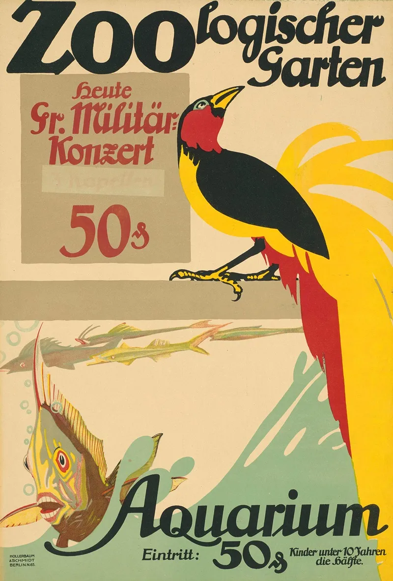 Zoologischer Garten Heute Groses Militar Konzert Aquarium Wall Art by Hollerbaum & Schmidt - High-Resolution Digital Print