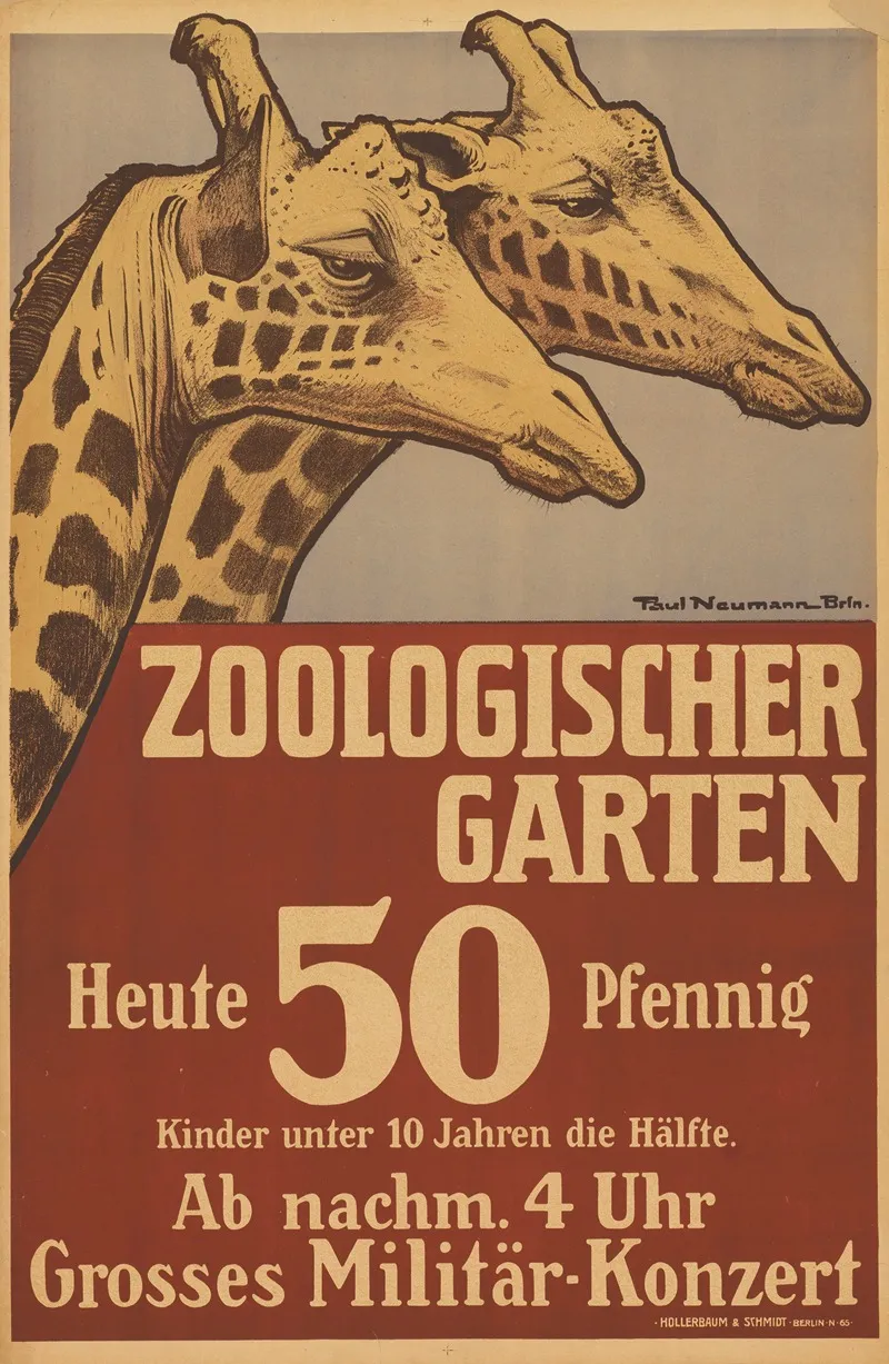 Zoologischer Garten Heute Grosses Militar Konzert Wall Art by Paul Neumann - High-Resolution Digital Print