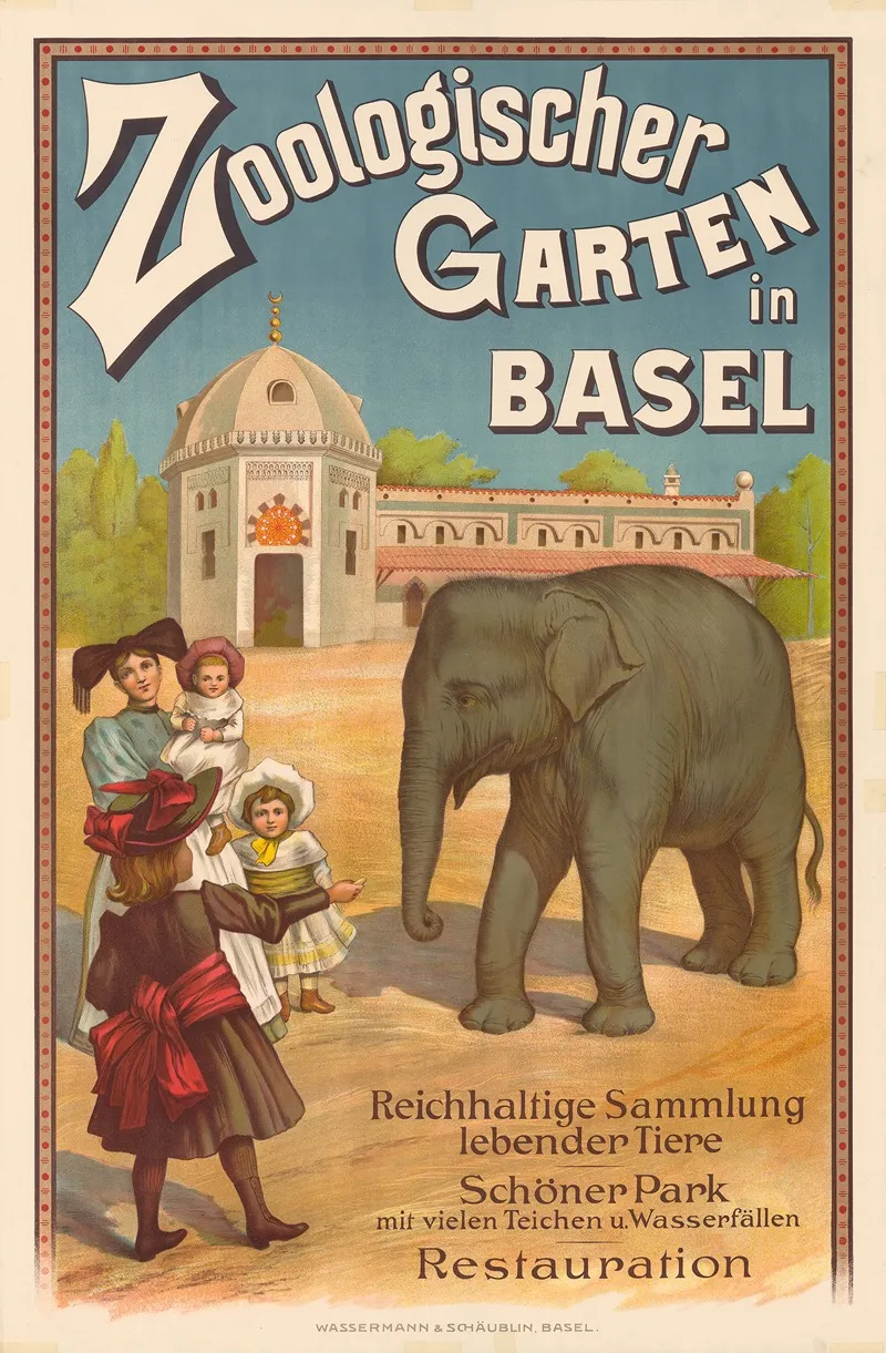 Zoologischer Garten In Basel Wall Art by Emil Beurmann - High-Resolution Digital Print