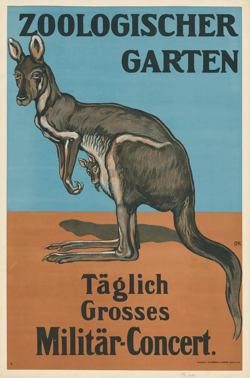 Zoologischer Garten Taglich Groses Militar Concert Wall Art by Franz Christophe - High-Resolution Digital Print