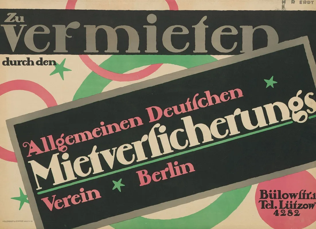 Zu Vermieten Durch Den Allgemeinen Deutschen Mietversicherungsverein