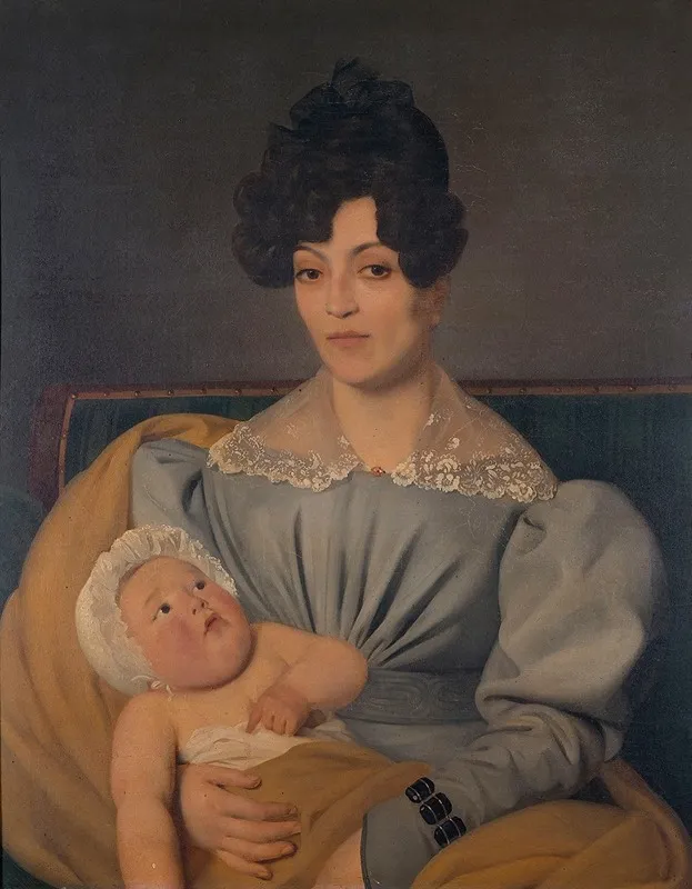 Zulma Carraud Et Son Fils Ivan Wall Art by Edouard Viénot - High-Resolution Digital Print