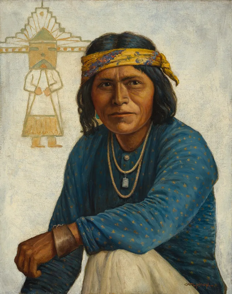 Zuni Man Wall Art by Carl Moon - High-Resolution Digital Print