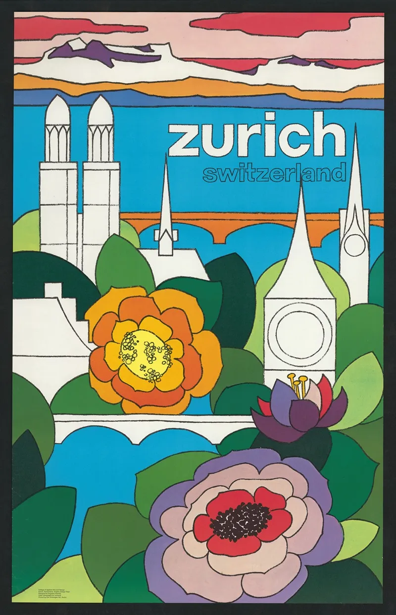 Zurich Switzerland Wall Art by Karl Schwegler A.G. - High-Resolution Digital Print