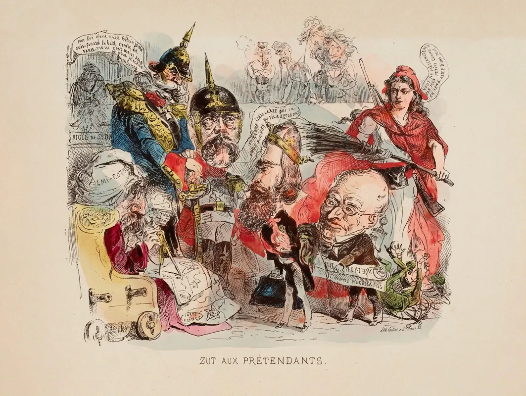 Zut Aux Pretendants Wall Art by Victor Coindre - High-Resolution Digital Print