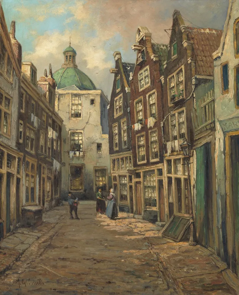 Zwartebijlsteeg Wall Art by Jan Gerard Smits - High-Resolution Digital Print