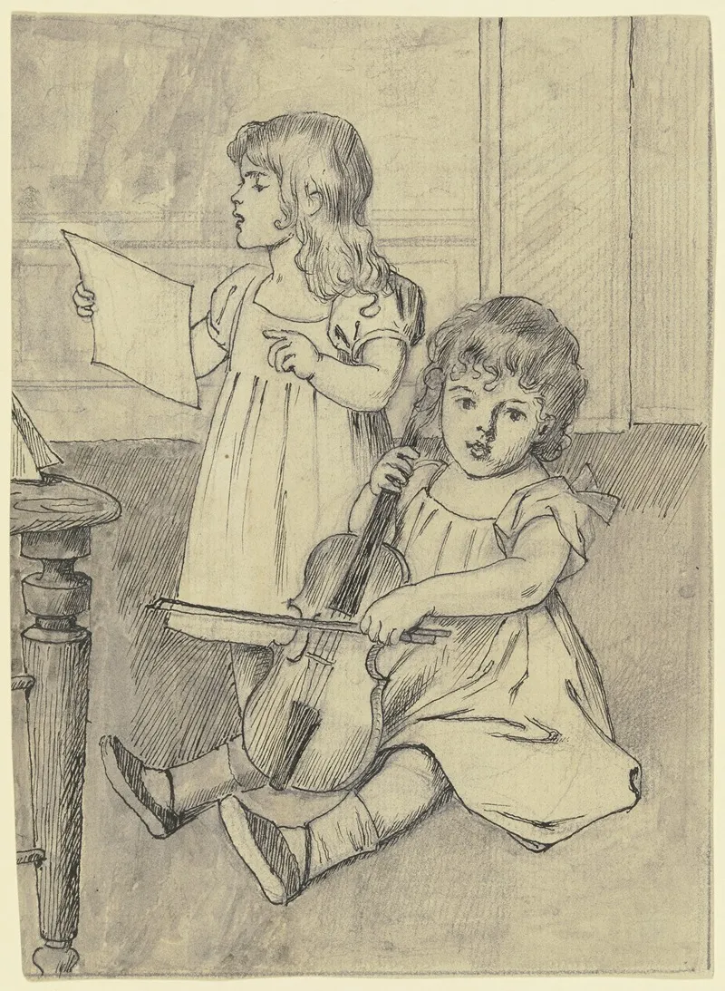 Zwei Musizierende Kinder