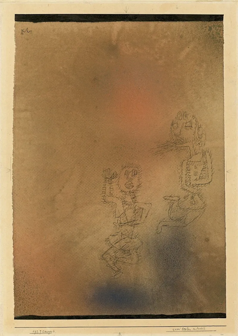 Zwei Seelen Aufwarts Wall Art by Paul Klee - High-Resolution Digital Print