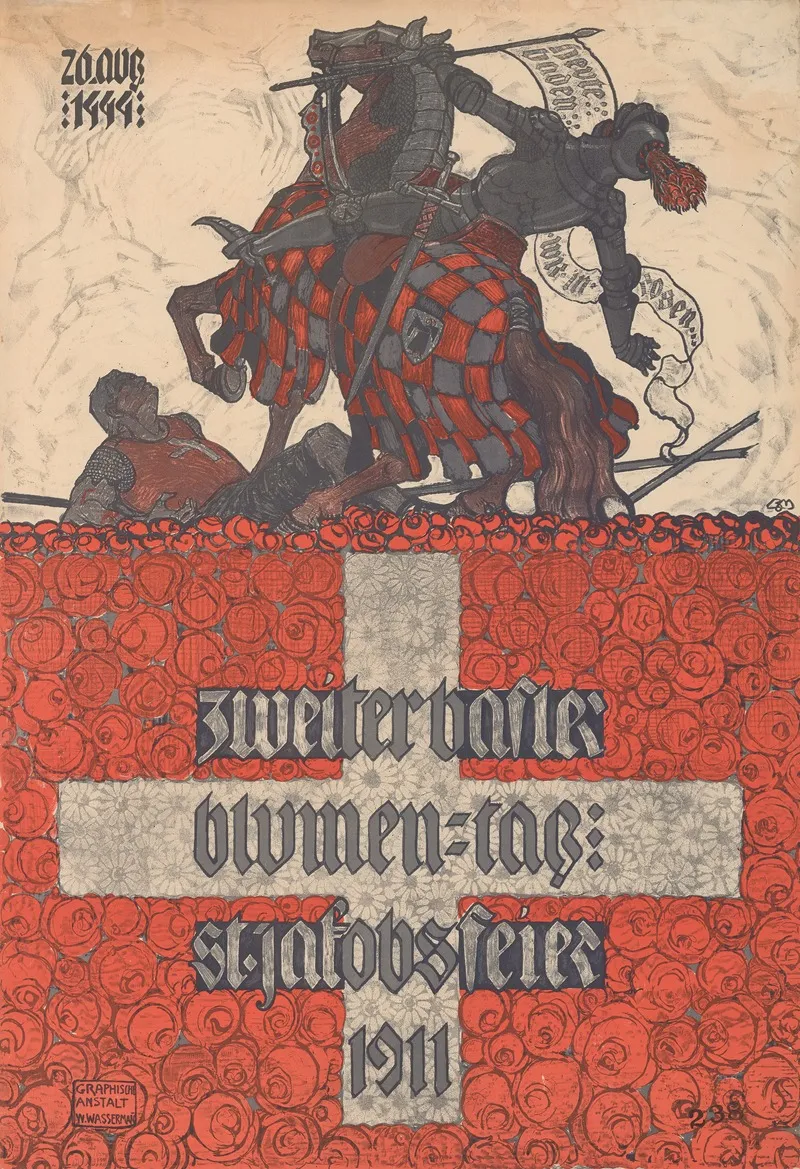 Zweiter Basler Blumen Tag St Jakobsfeier 1911 Wall Art by Burkhard Mangold - High-Resolution Digital Print