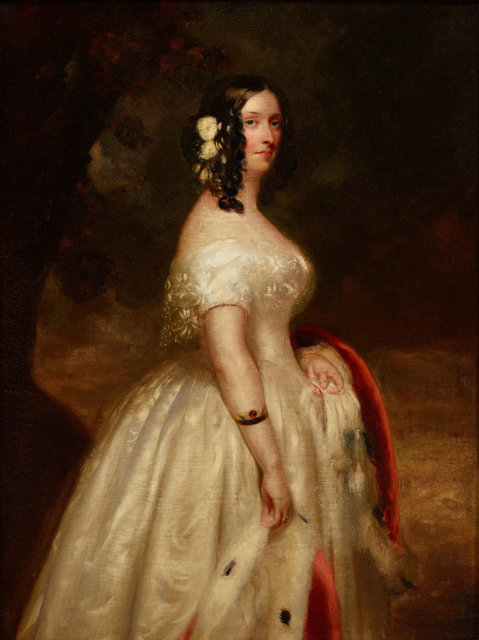 Portrait Of A Lady 10 Wall Art by Franz Xaver Winterhalter - Canvas Print