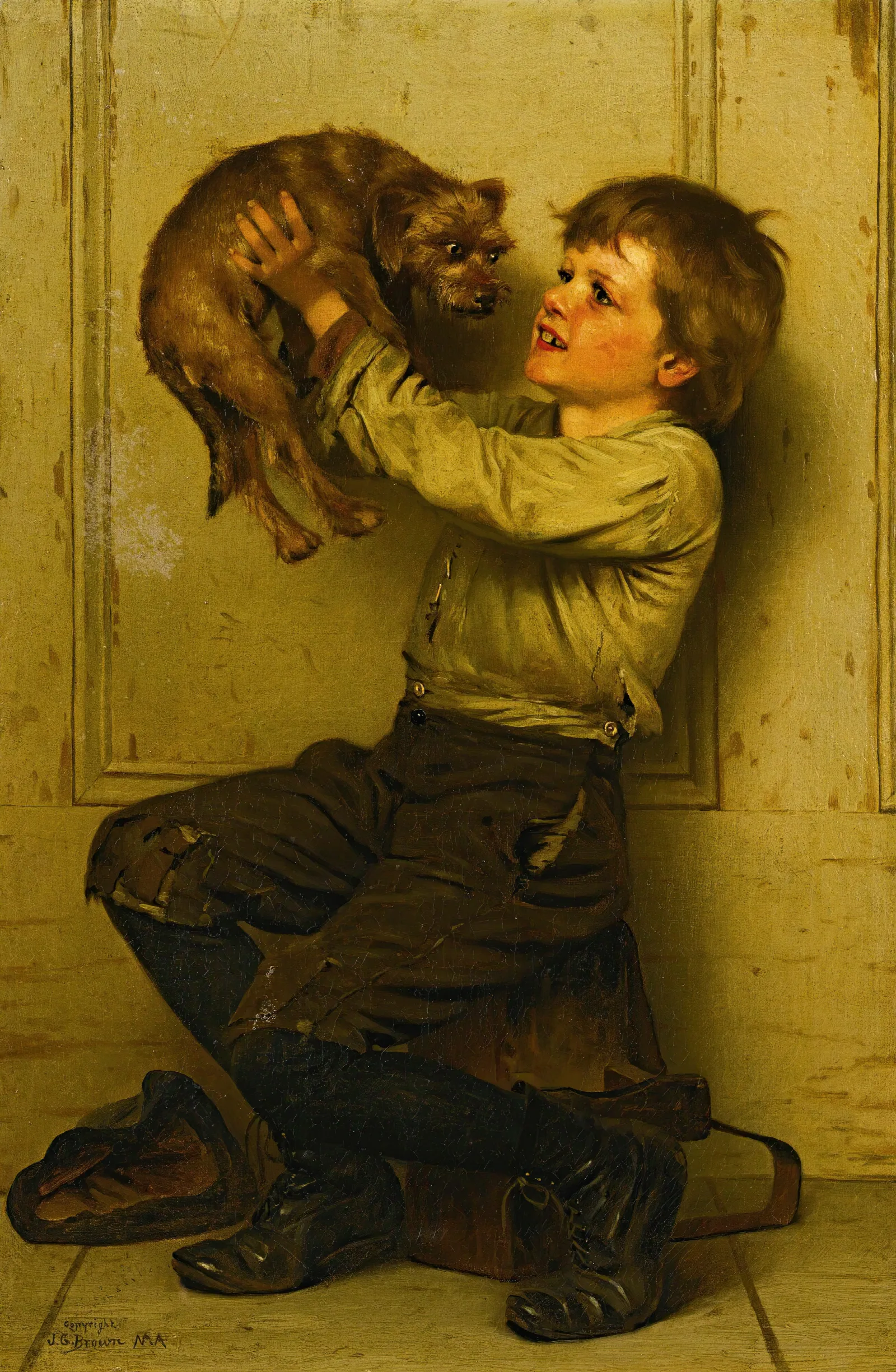 Youre A Beauty Wall Art by John George Brown - Canvas Print