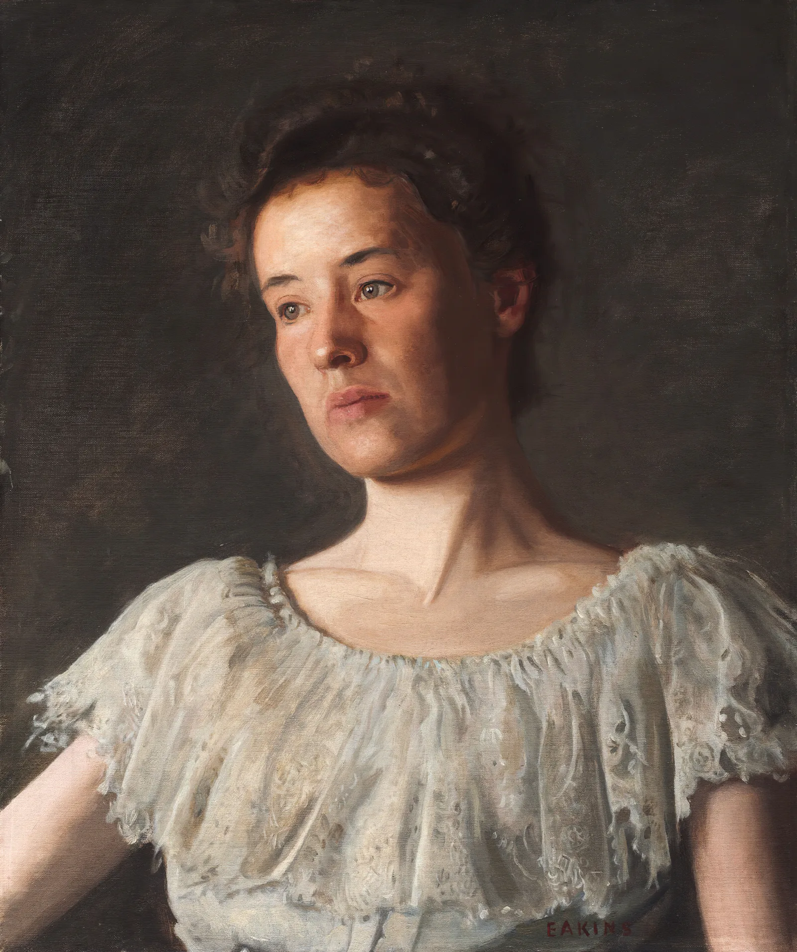 Miss Alice Kurtz Wall Art by Thomas Eakins - Canvas Print