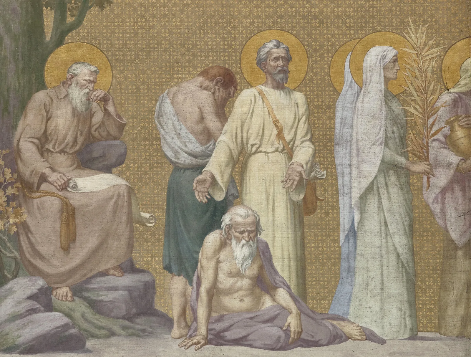 Procession 8 Wall Art by Pierre Puvis de Chavannes - Canvas Print