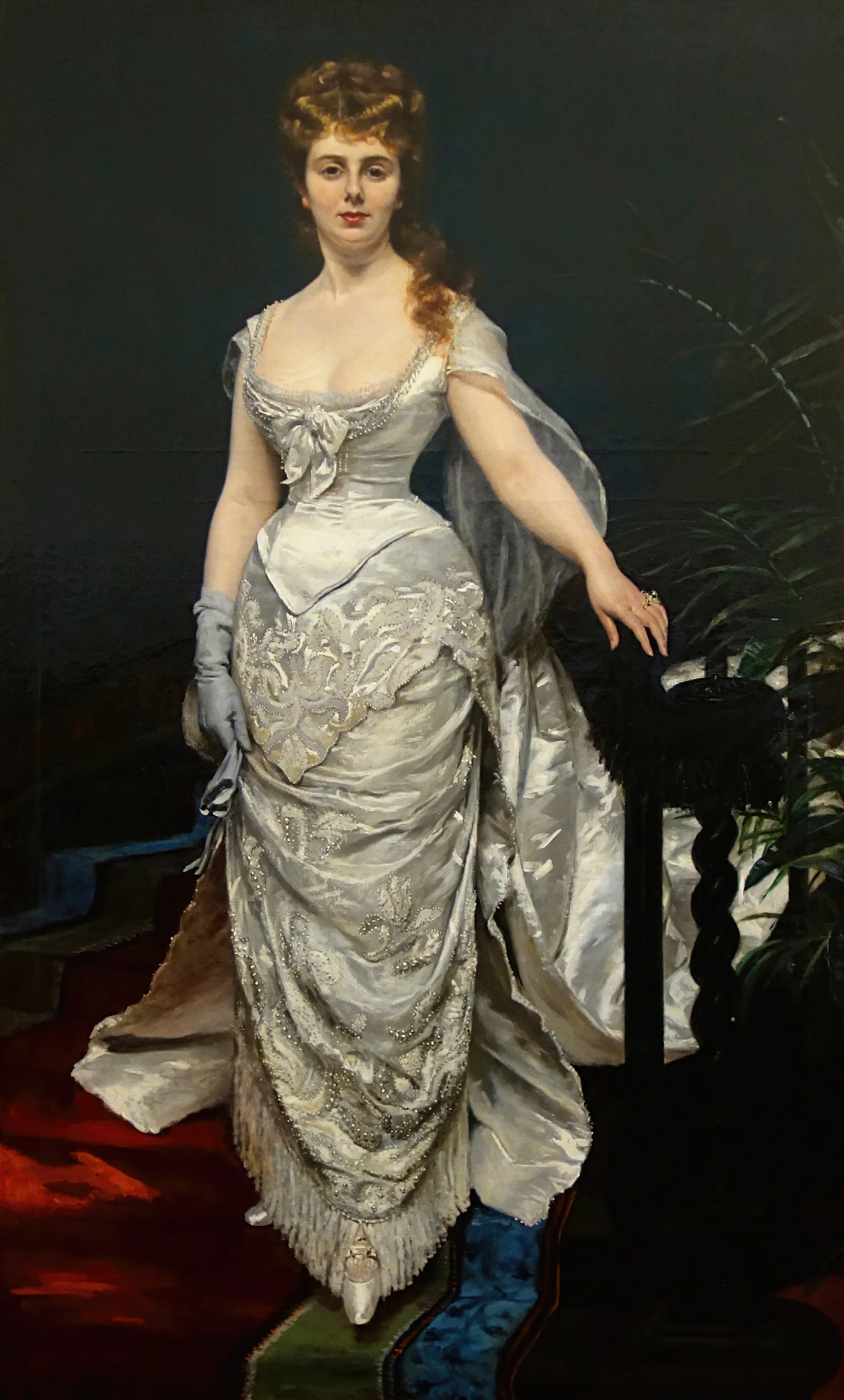 Portrait De Mademoiselle X Marquise Anforti Wall Art by Carolus-Duran - Canvas Print