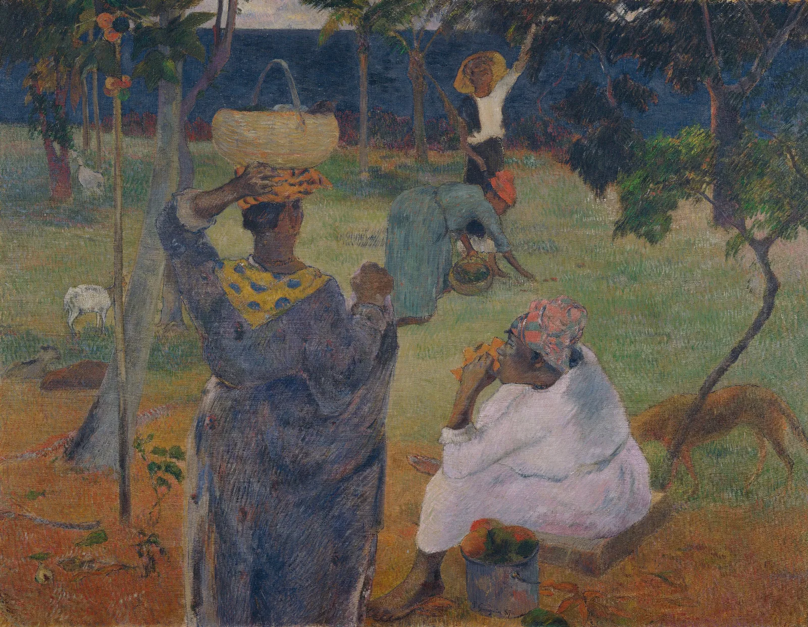 The Mango Trees Martinique Wall Art by Paul Gauguin - Canvas Print