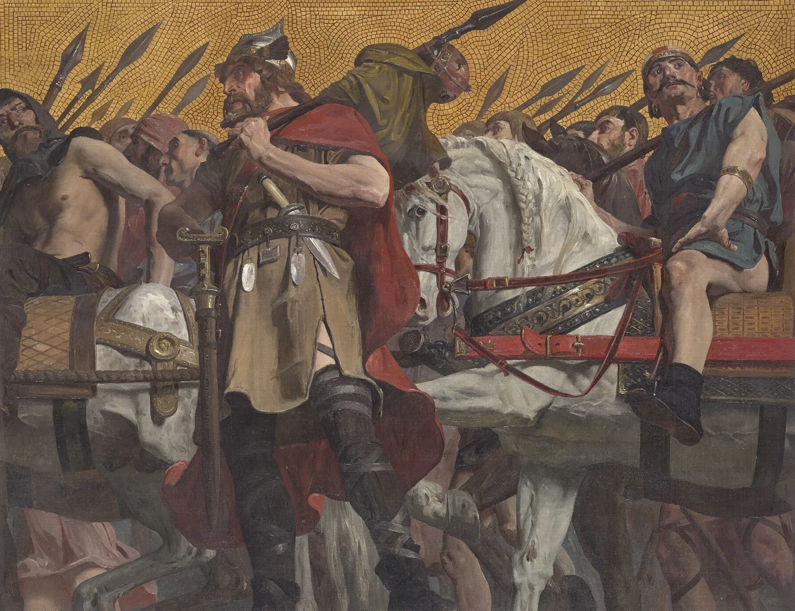 Procession 7 Wall Art by Jean-Paul Laurens - Canvas Print