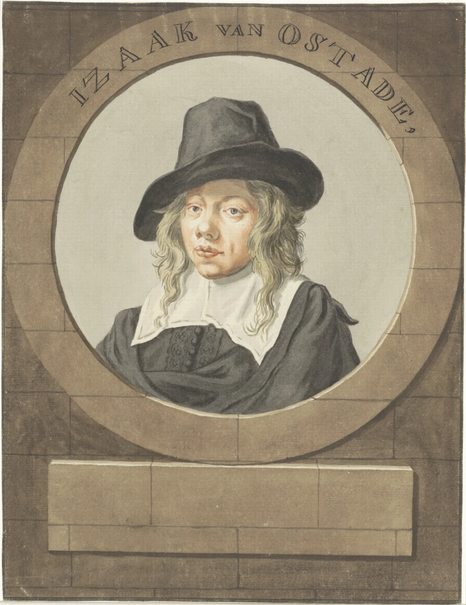 Portret Van Isaak Van Ostade Wall Art by Adriaen van Ostade - Canvas Print