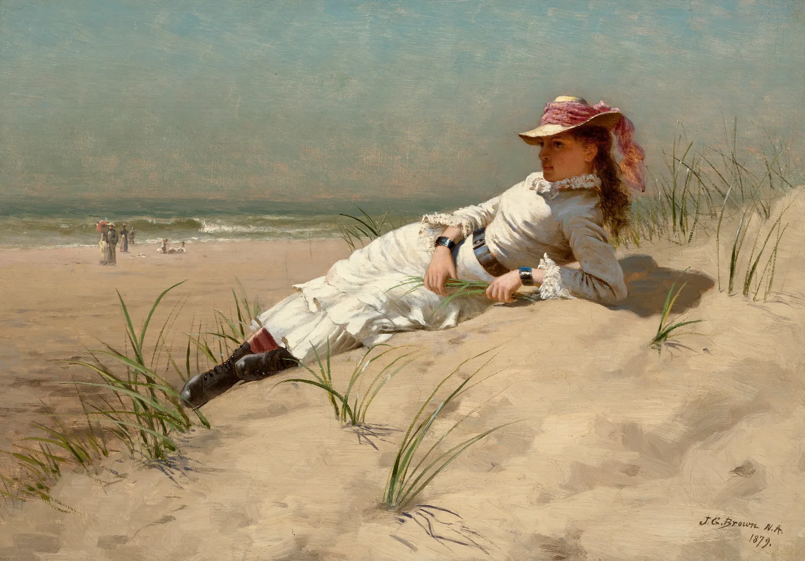 Sunshine 2 Wall Art by John George Brown - Canvas Print