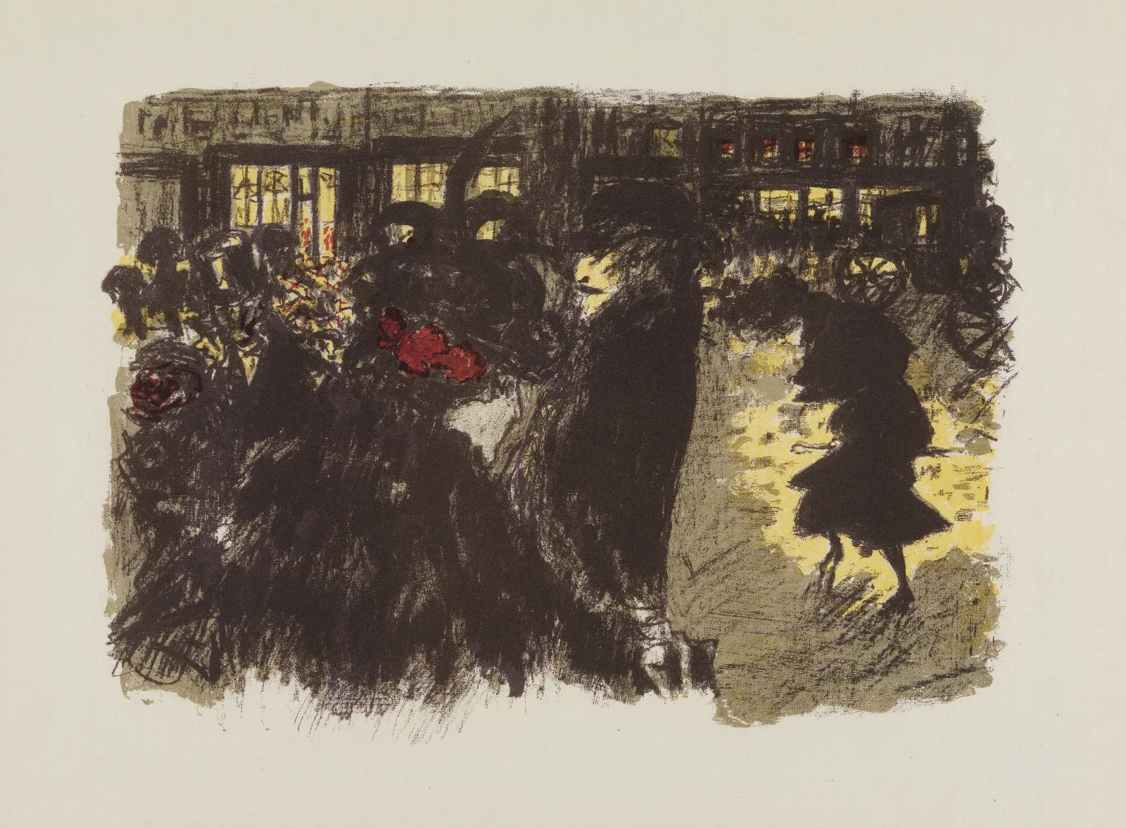 Place Le Soir Wall Art by Pierre Bonnard - Canvas Print