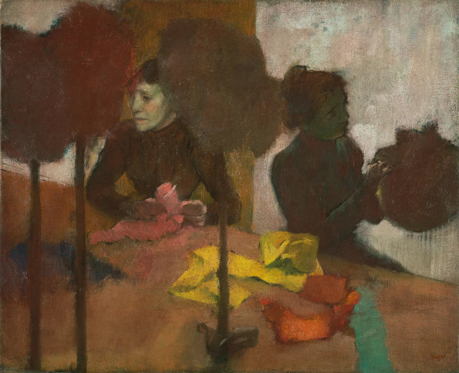 The Milliners Wall Art by Edgar Degas - Canvas Print