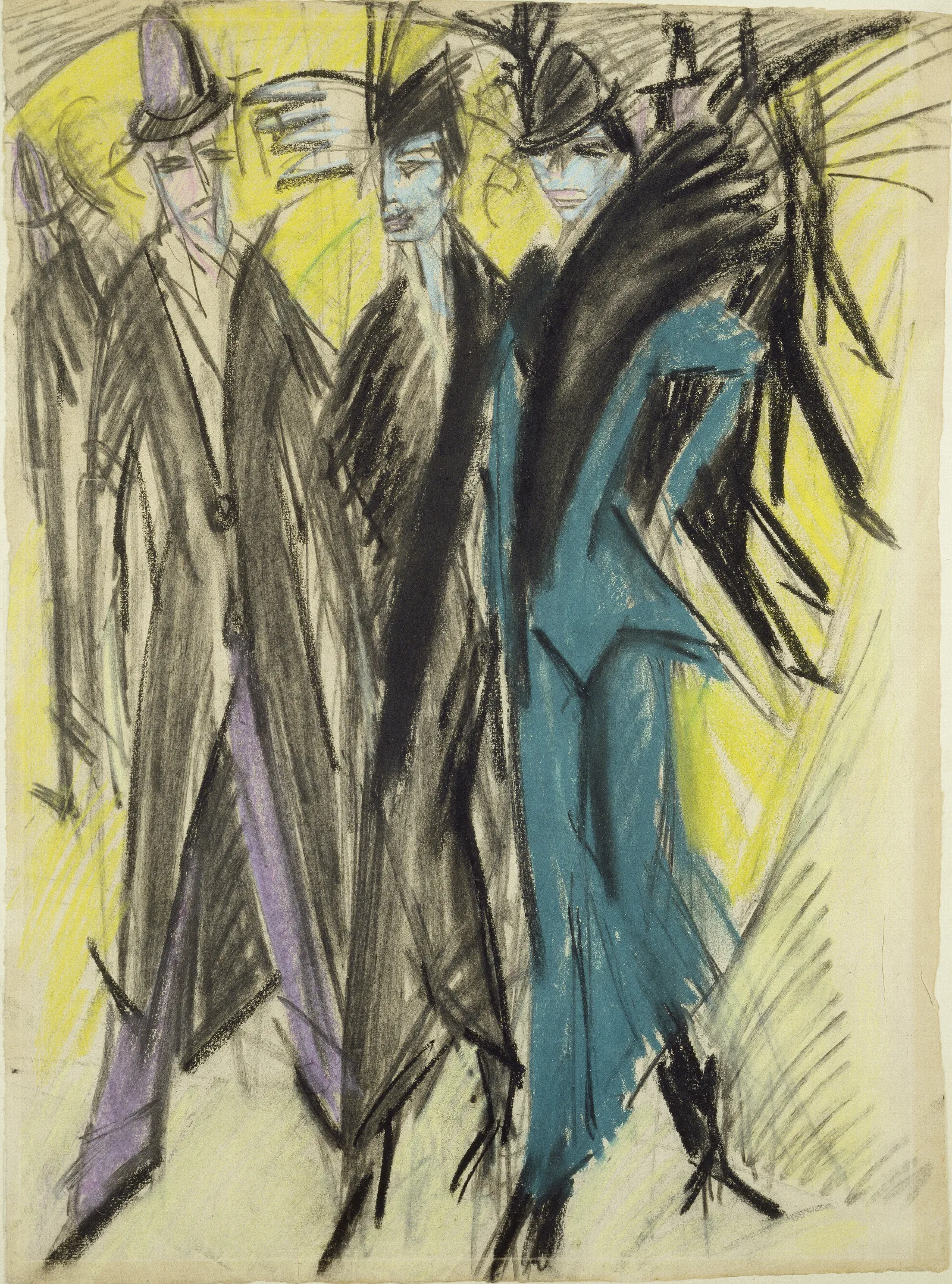 Berlin Street Scene Wall Art by Ernst Ludwig Kirchner - Canvas Print