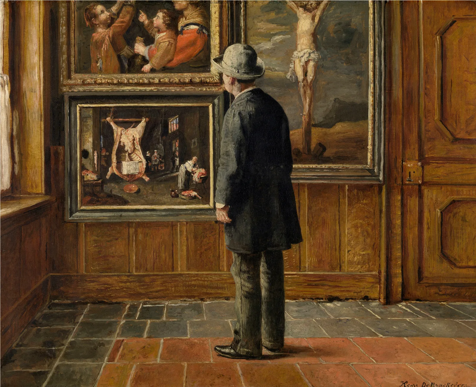 The Art Lover 2 Wall Art by Henri de Braekeleer - Canvas Print