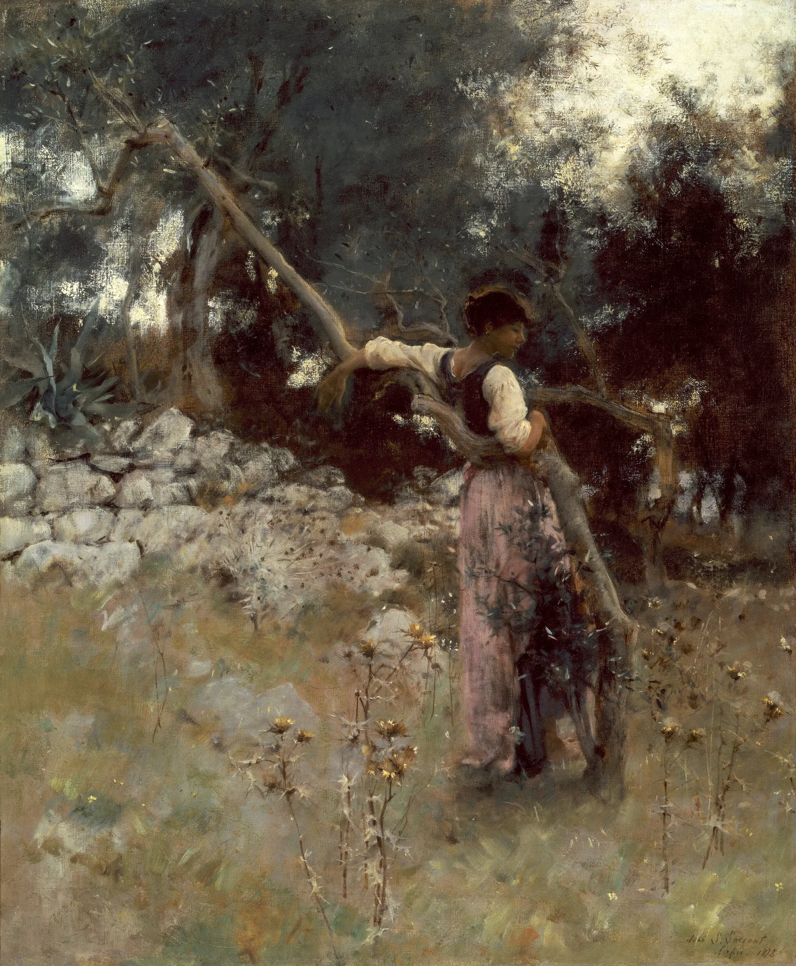 A Capriote Wall Art by John Singer Sargent - Canvas Print
