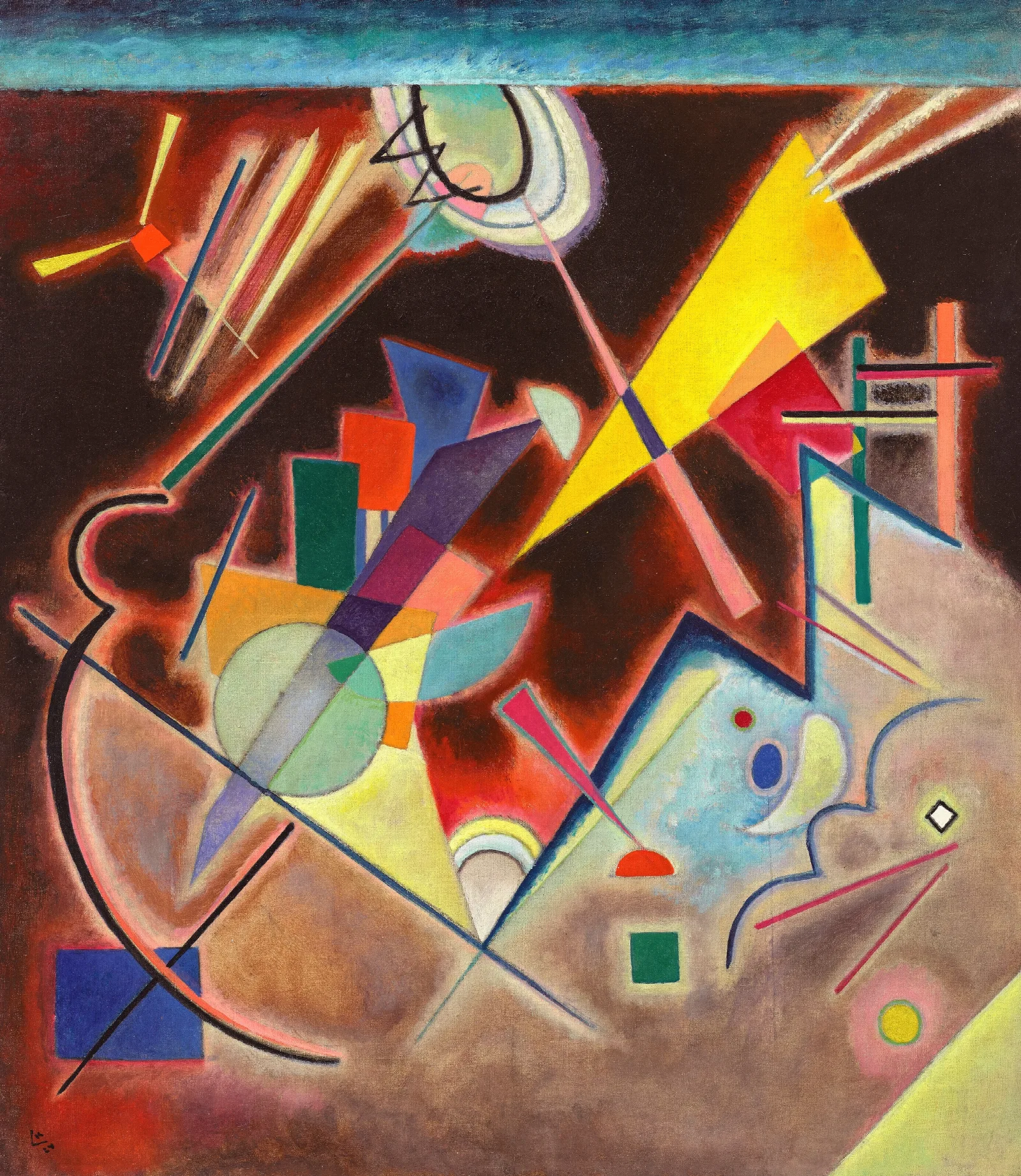 Tiefes Braun Wall Art by Wassily Kandinsky - Canvas Print