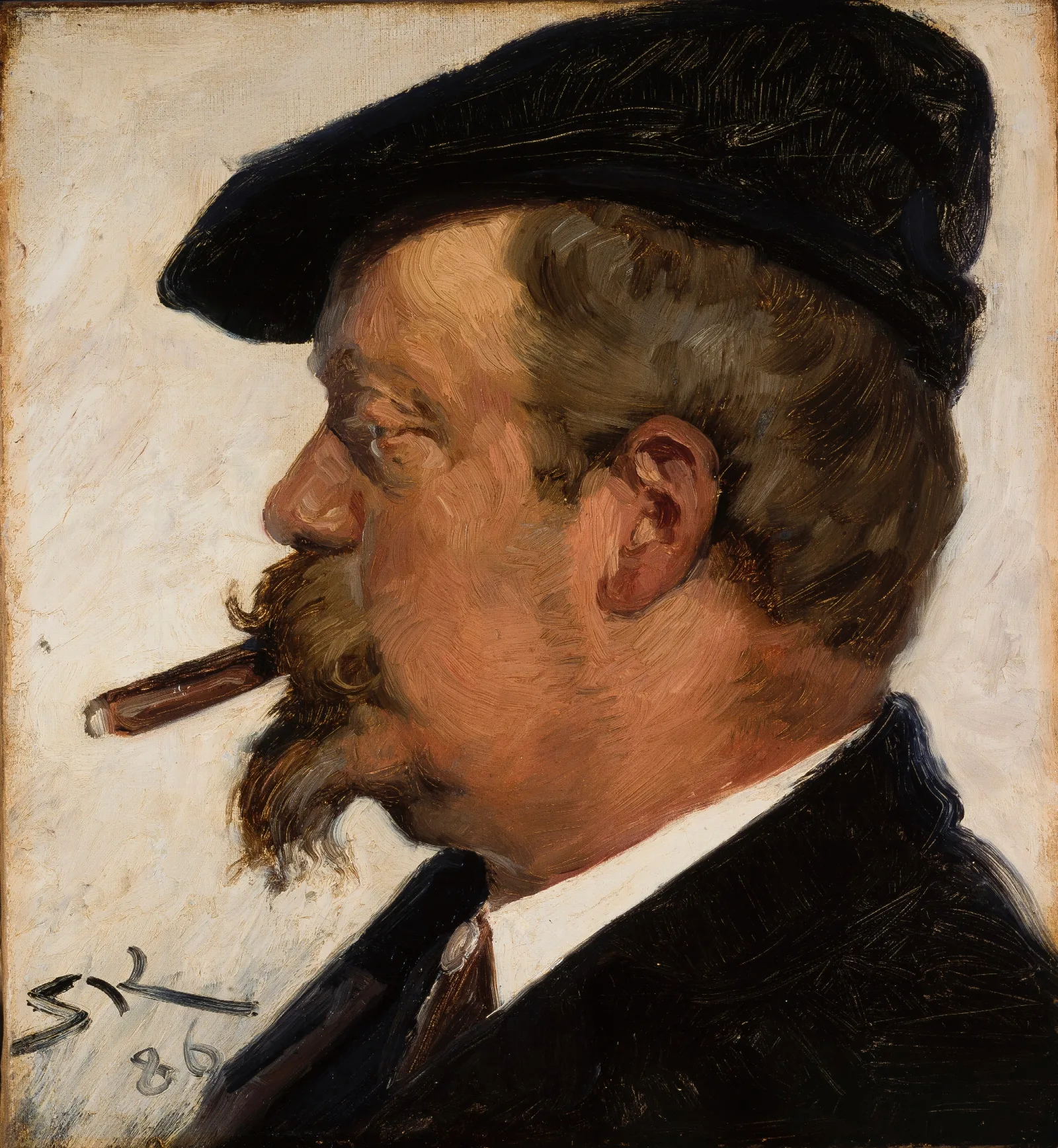 Portrait Of Vilhelm Rosenstand Wall Art by Peder Severin Krøyer - Canvas Print