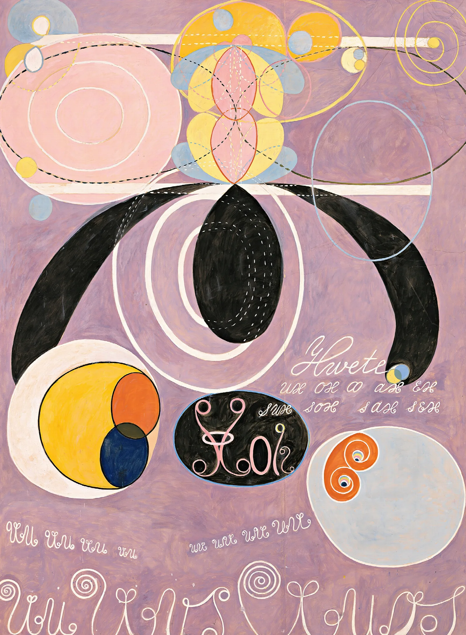 The Ten Largest No 6 Wall Art by Hilma af Klint - Canvas Print