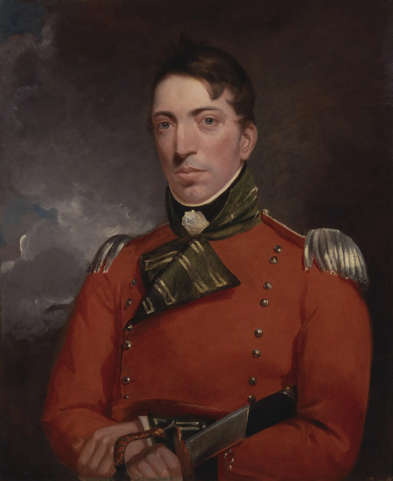 Captain Richard Gubbins Wall Art by John Constable - Canvas Print
