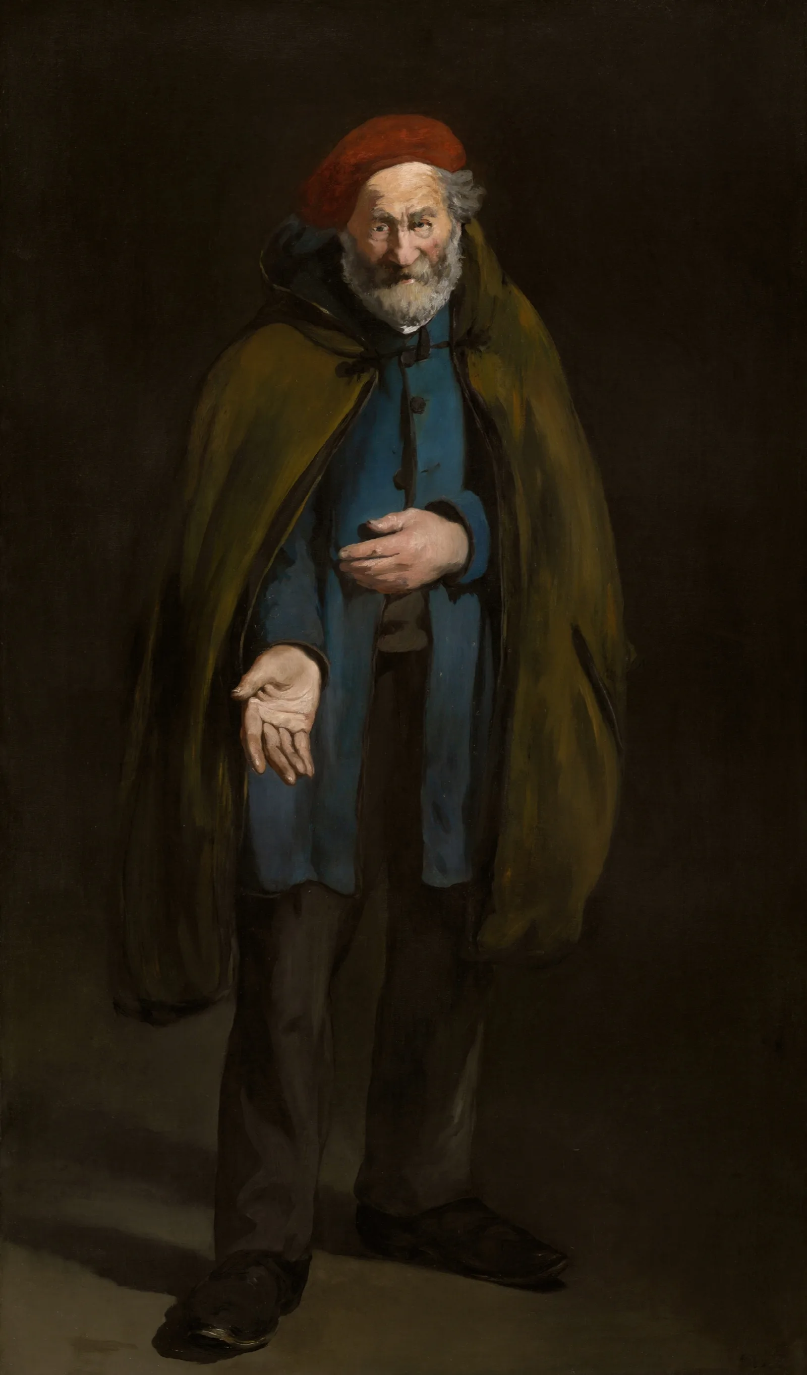Beggar With A Duffle Coat Philosopher Wall Art by Édouard Manet - Canvas Print