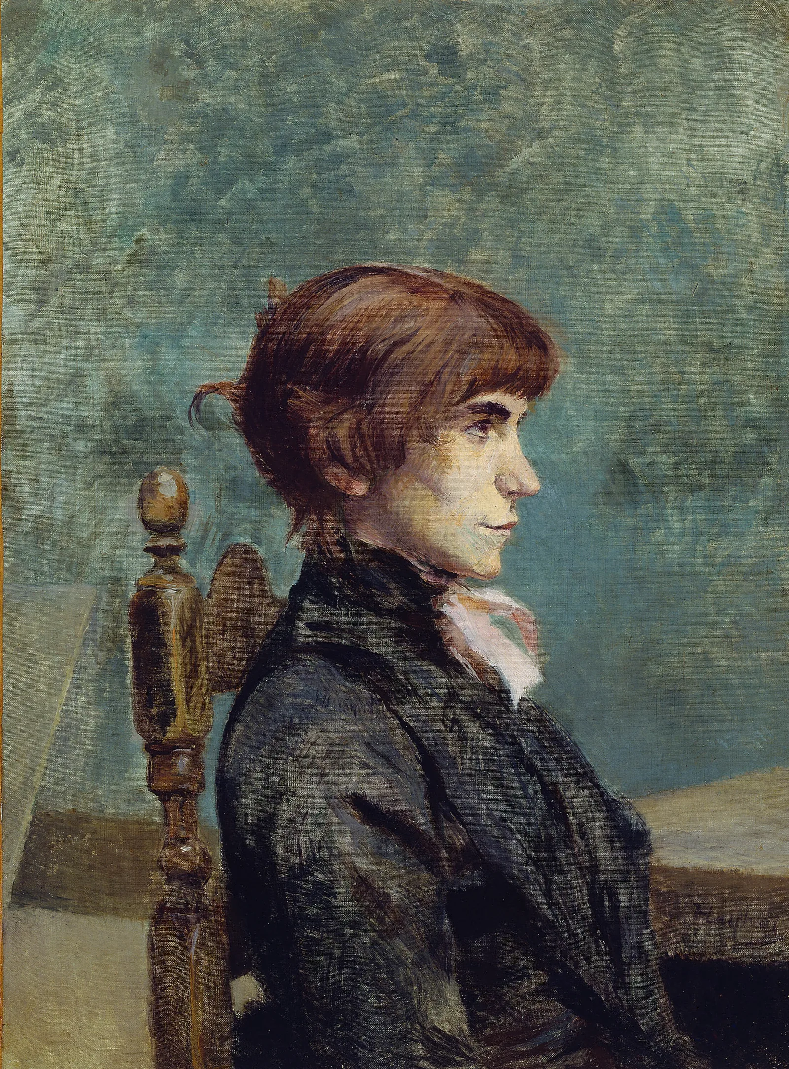 Portrait Of Jeanne Wenz Wall Art by Henri de Toulouse-Lautrec - Canvas Print