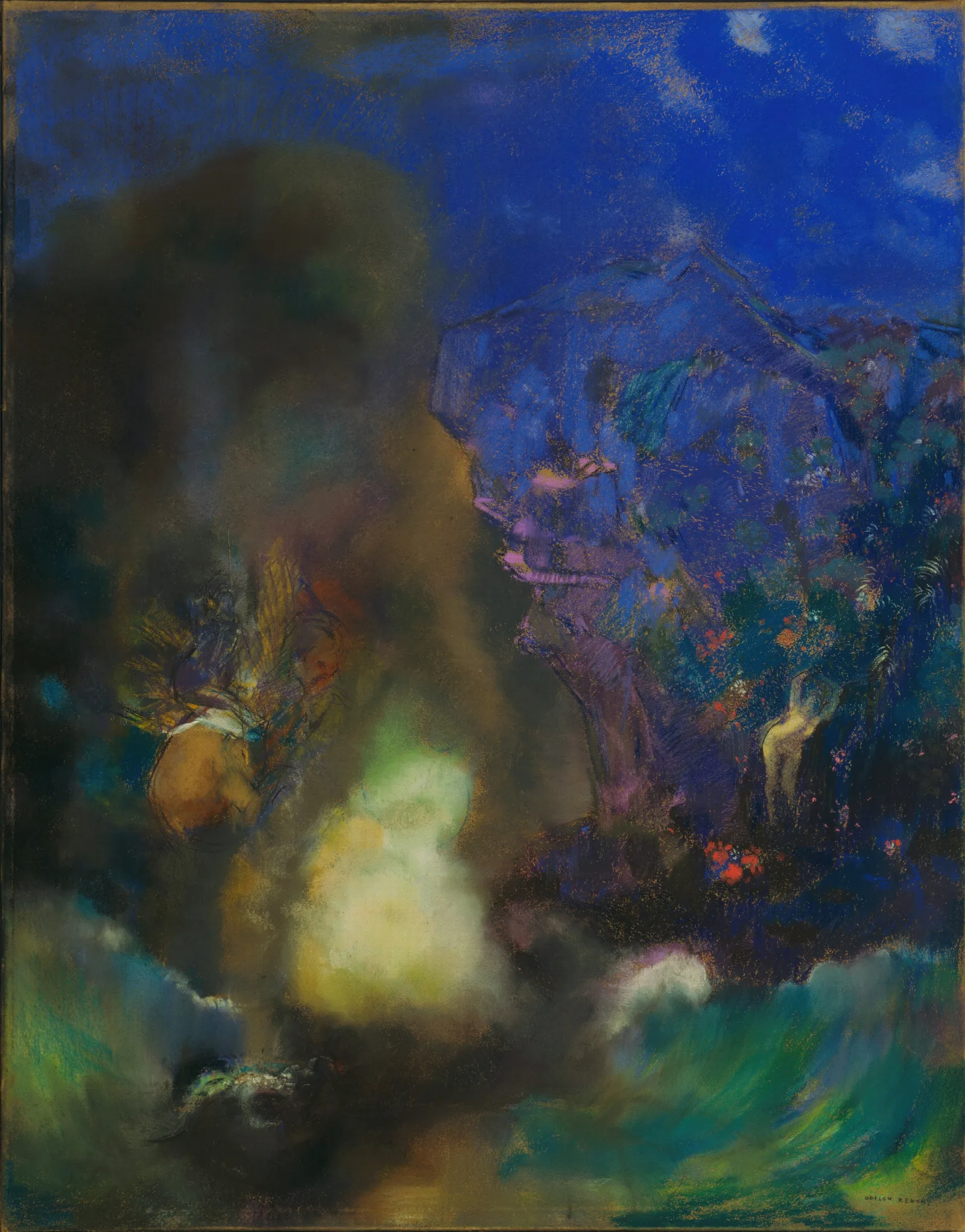 Roger And Angelica Wall Art by Odilon Redon - Canvas Print