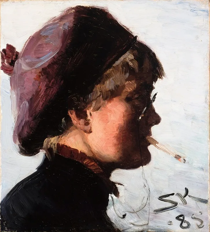 Julia Stromberg Wall Art by Peder Severin Krøyer - Canvas Print