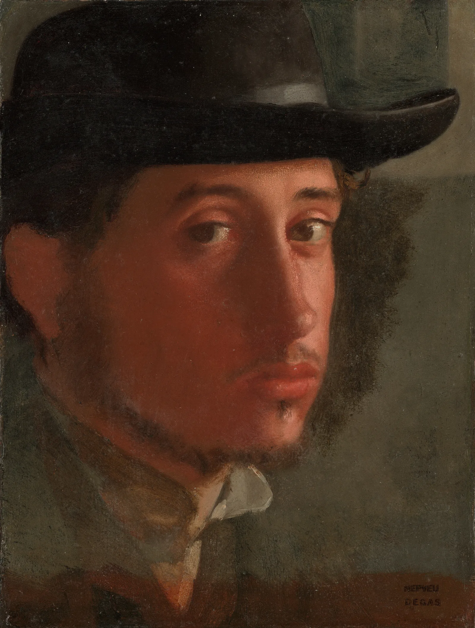 Self Portrait 64 Wall Art by Edgar Degas - Canvas Print